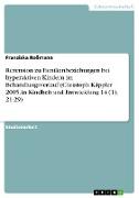 Rezension zu Familienbeziehungen bei hyperaktiven Kindern im Behandlungsverlauf (Christoph Käppler 2005, in Kindheit und Entwicklung 14 (1), 21-29)