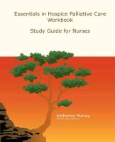 Essentials in Hospice Palliative Care Workbook: Study Guide for Nurses