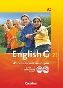 English G 21, Ausgabe B, Band 2: 6. Schuljahr, Workbook mit CD-ROM (e-Workbook) und CD - Lehrerfassung