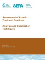 Assessment of Arsenic Treatment Residuals: Analysis and Stabilization Techniques