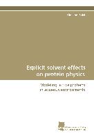 Explicit solvent effects on protein physics