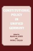 Constitutional Policy in Unified Germany