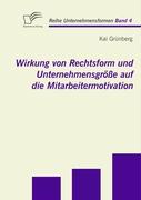 Wirkung von Rechtsform und Unternehmensgrösse auf die Mitarbeitermotivation