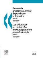 Research and Development Expenditure in Industry 2009