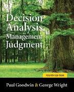 Decision Analysis for Management Judgment