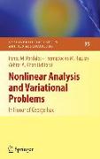 Nonlinear Analysis and Variational Problems