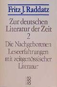 Zur deutschen Literatur der Zeit 2: Die Nachgeborenen