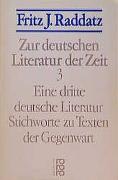 Zur deutschen Literatur der Zeit 3: Eine dritte deutsche Literatur