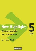 New Highlight, Allgemeine Ausgabe und Baden-Württemberg, Band 5: 9. Schuljahr, New Highlight Plus - Fördermaterialien, Test - Train - Check, Kopiervorlagen mit Lösungen