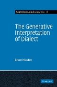 The Generative Interpretation of Dialect