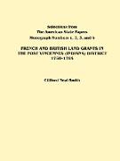French and British Land Grants in the Post Vincennes (Indiana) District, 1750-1784
