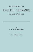 References to English Surnames in 1601 and 1602