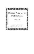 Quaker Arrivals at Philadelphia, 1682-1750