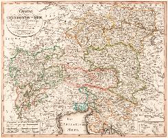 Historische Karte des Oestreichischen Kreis, 1796