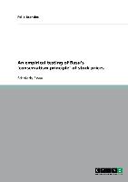 An empirical testing of Basu's 'conservatism principle' of stock prices