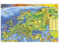 Kindereuropakarte. Wandkarte