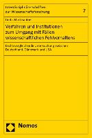 Verfahren und Institutionen zum Umgang mit Fällen wissenschaftlichen Fehlverhaltens