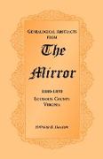 Genealogical Abstracts from the Mirror, 1880-1890, Loudoun County, Virginia