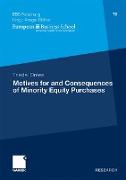 Motives for and Consequences of Minority Equity Purchases
