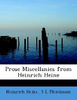Prose Miscellanies From Heinrich Heine