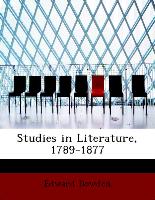 Studies in Literature, 1789-1877
