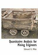 Quantitative Analysis for Mining Engineers