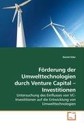 Förderung der Umwelttechnologien durch Venture Capital - Investitionen