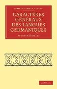 Caracteres Generaux Des Langues Germaniques