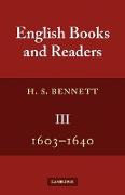 English Books and Readers 1603 1640
