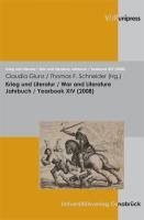 Krieg und Literatur / War and Literature, JahrbuchYearbook XIV (2008)