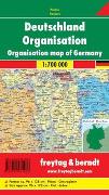 Deutschland Organisation, 1:700.000, Magnetmarkiertafel