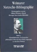 Weimarer Nietzsche-Bibliographie in 5 Bänden