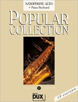 Popular Collection 2. Saxophone Alto + Piano / Keyboard