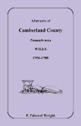 Abstracts of Cumberland County, Pennsylvania Wills 1750-1785