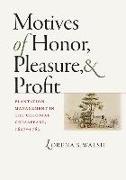 Motives of Honor, Pleasure, and Profit