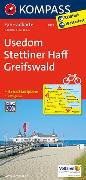 KOMPASS Fahrradkarte Usedom, Stettiner Haff, Greifswald