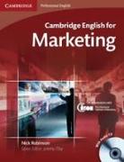 Cambridge English for Marketing Student's Book with Audio CD [With CD (Audio)]