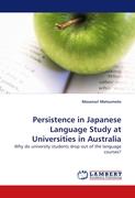 Persistence in Japanese Language Study at Universities in Australia