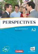 Perspectives, Französisch für Erwachsene, Ausgabe 2009, A2, Kurs- und Arbeitsbuch mit Lösungsheft und Wortschatztrainer, Inkl. komplettem Hörmaterial (2 CDs)