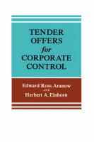 Tender Offers for Corporate Control