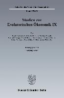 Studien zur Evolutorischen Ökonomik / Evolutionsökonomische Grundsatzfragen, Makroökonomik und Institutionen
