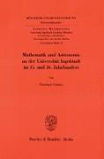 Mathematik und Astronomie an der Universität Ingolstadt im 15. und 16. Jahrhundert