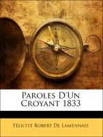 Paroles D'Un Croyant 1833