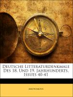 Deutsche Litteraturdenkmale des 18. ind 19. Jahrhunderts, Einundviertigster Abtheilung