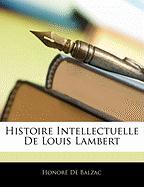 Histoire Intellectuelle De Louis Lambert