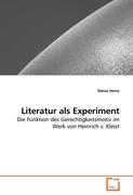 Literatur als Experiment
