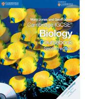 Cambridge IGCSE Biology. Coursebook