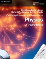 Cambridge International AS and A Level Physics. Coursebook