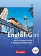 English G 21, Ausgabe A, Abschlussband 5: 9. Schuljahr - 5-jährige Sekundarstufe I, Schülerbuch, Kartoniert