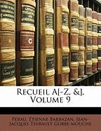 Recueil A[-Z, &], Volume 9